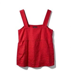 Made in Italy Francesca Bettini Made in Italy 100% Linen Sleeveless Women's Top